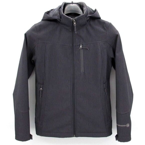 Free Country Jackets & Blazers - Free Country Jacket Womens Small Gray Soft Shell Faux Fur Lined Removable Hood